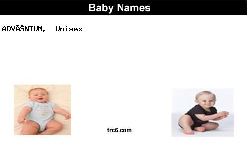 advéntum baby names