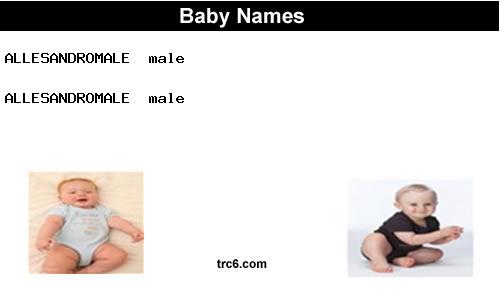 allesandromale baby names