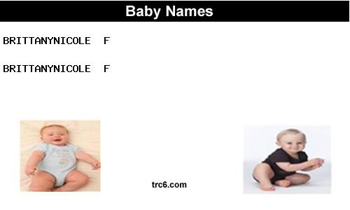 brittanynicole baby names