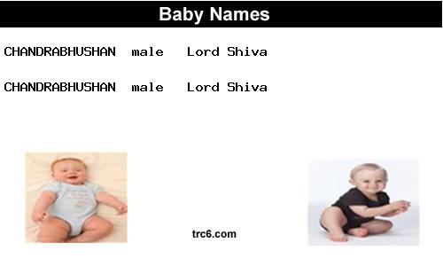 chandrabhushan baby names