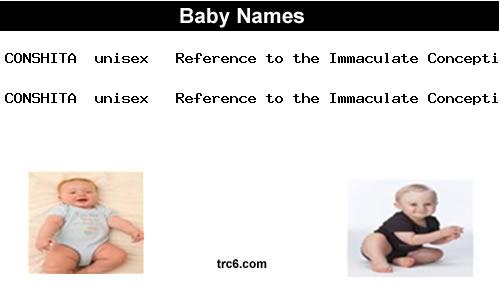 conshita baby names