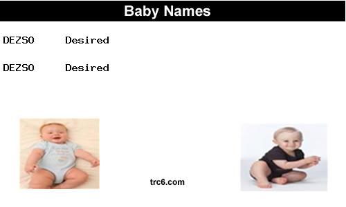 dezso baby names