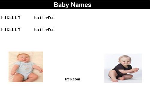 fidella baby names