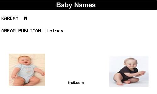 aream-publicam baby names