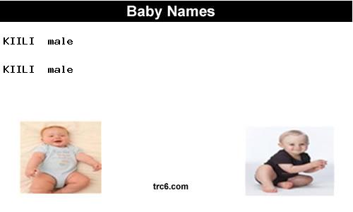 kiili baby names