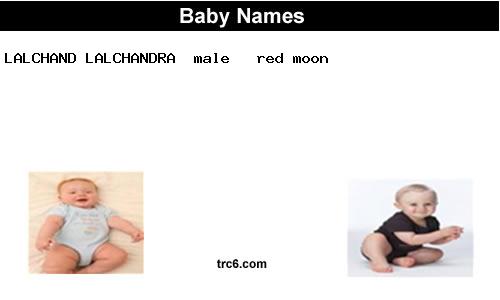 lalchand-lalchandra baby names