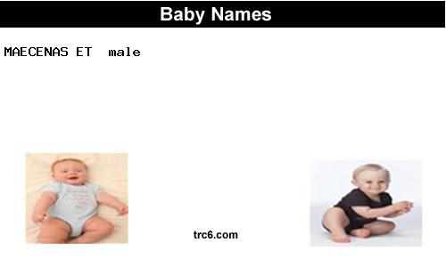 maecenas-et baby names