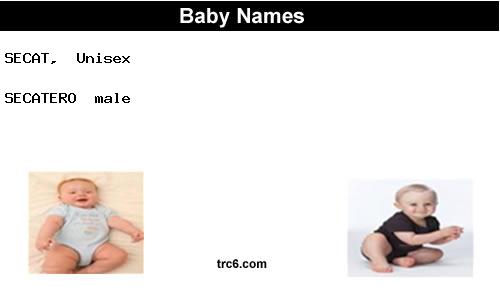 secatero baby names